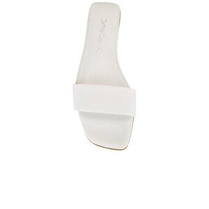 Jeffrey Campbell Vellum Sandals in White 9 Womens Leather flat slides